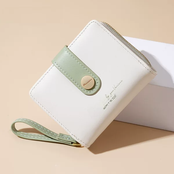2026 Baisio Pure Color New Large-Capacity Cross-Border Women's Wallet Girls' Zipper Coin Purse Wholesale Purse