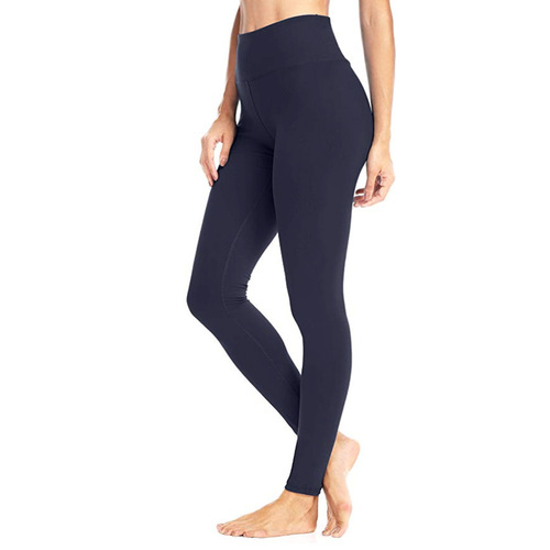 Autumn and winter pure color high-waist cropped leggings, figure-flattering yoga pants, women's cropped sweatpants, women's wholesale