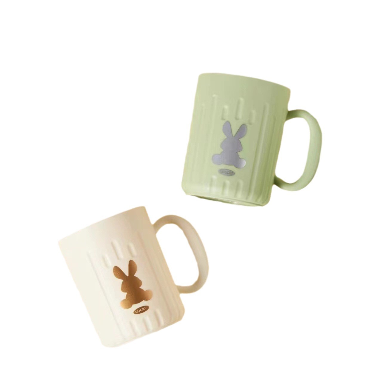 Bicchiere da bagno coniglio oro e argento per dormitorio_voghion.com