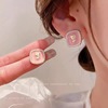 Earrings, trend fashionable accessory, Korean style, silver 925 sample, city style, wholesale