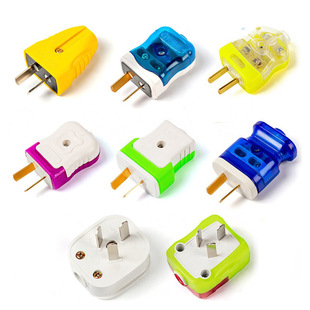 High-Power Two-Pin Plug Household 10A/16A Two-Pole Industrial Plug Flame Retardant and Anti-Fall Three-Pin Electric Plug