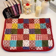 拼接手帐全棉桌布收纳手账布置古早风垫子家居绗缝桌面古早桌垫冬