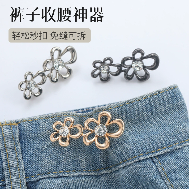 Съемные алмазные пряжки для цветов со стразами