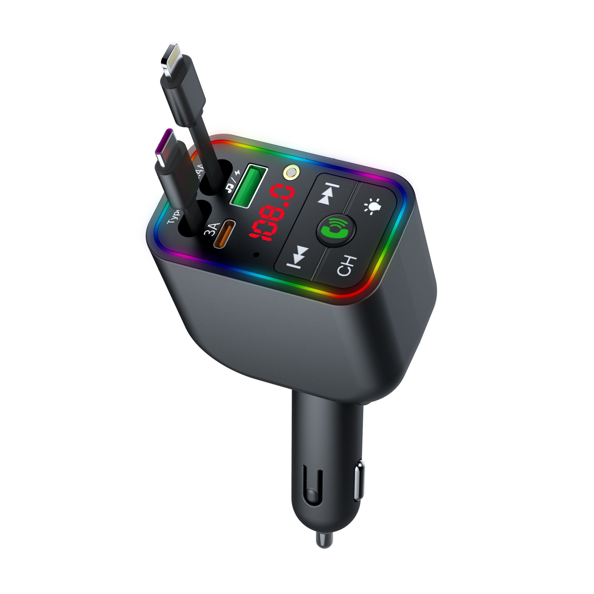 Car Mp3 Transmitter Starry Sky Ceiling Bluetooth Function Usb/Pd Fast Charging Cross-Border Supply High-Quality Car Supplies