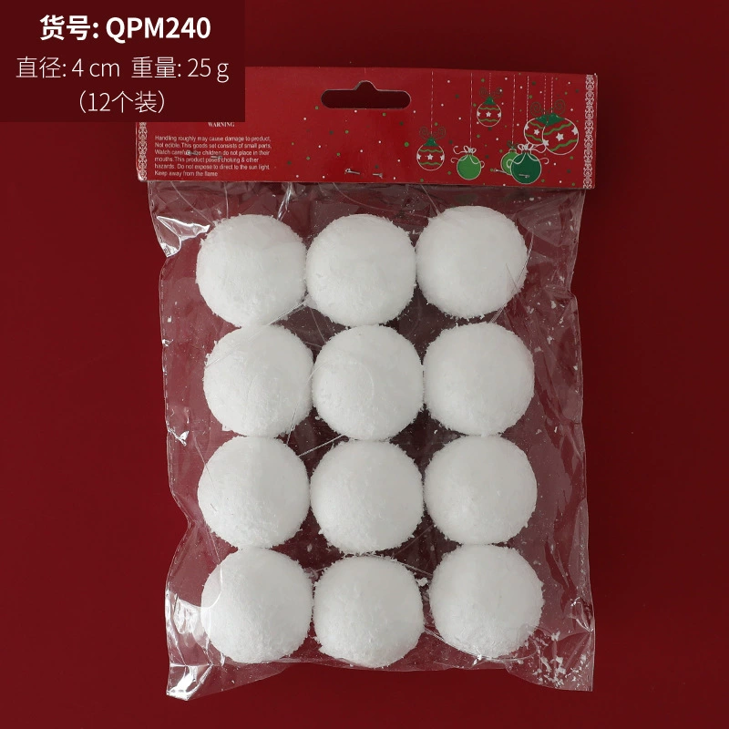 White accessory from foam, pendant, 4-10cm