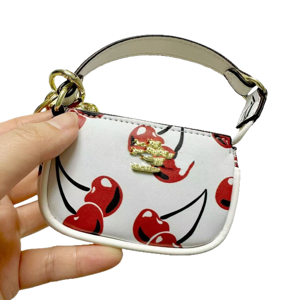 C Home Card Bag Ladies Llavero Monedero 2025 Nuevo estilo Kou Home Foreign Trade Retro Impreso Bolsa de identificación Colgante