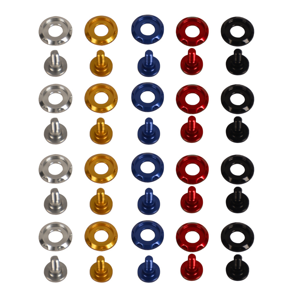 Motorcycle Accessories Suitable for the New Harley Road Glider Aluminum Alloy Screws, Equipped with Windshield Installation, Available in Multiple Colors