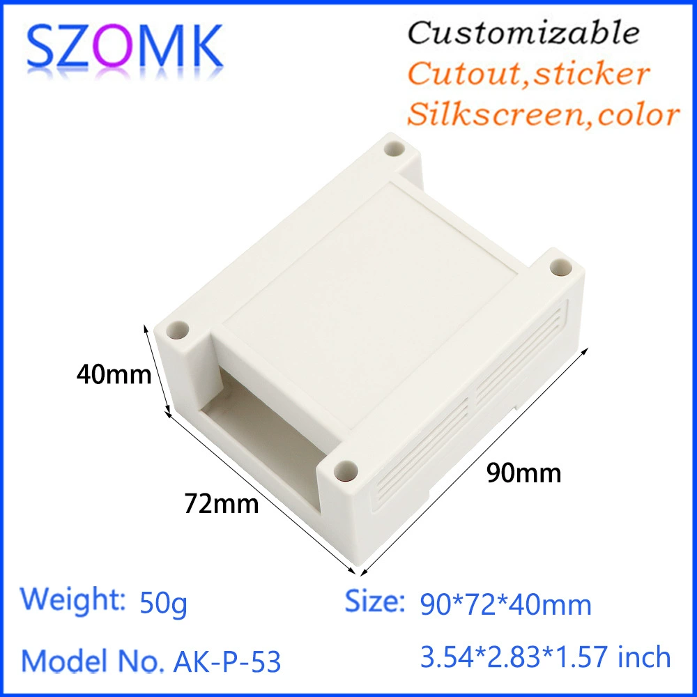 Ocom 90*72 * 40ABS Пластиковый PLC Контрольная коробка Промышленная коробка управления направляющая рельсовая оболочка прибора Коробка управления P-53