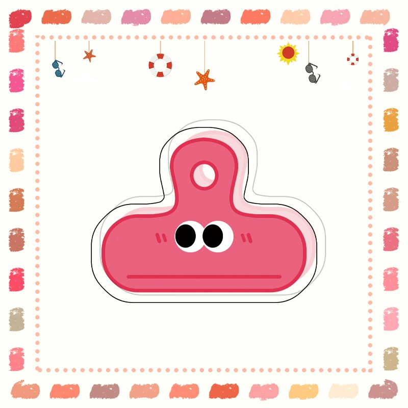 Xiaohongshu explosion, fresh cartoon cute, funny expression Eye clip, long tail clip PP clip Tripida book clip