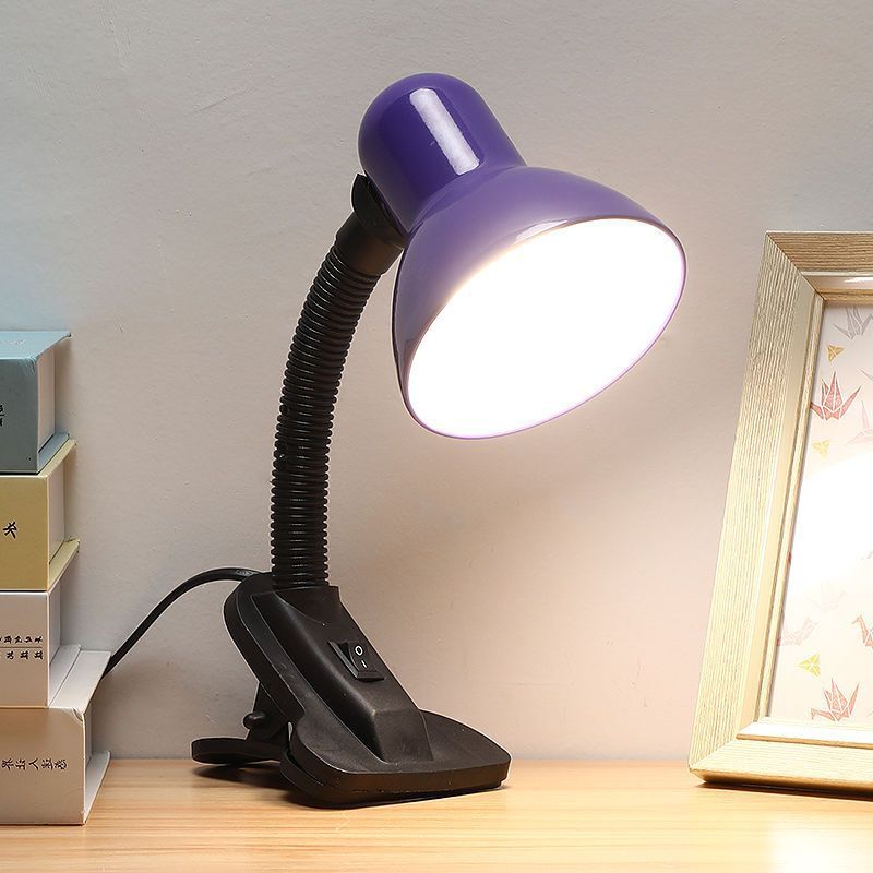 目の保護 LED 小型テーブルランプ学習デスク寮プラグイン子供用クリップランプオフィス読書ちらつきのないベッドサイドランプ|undefined