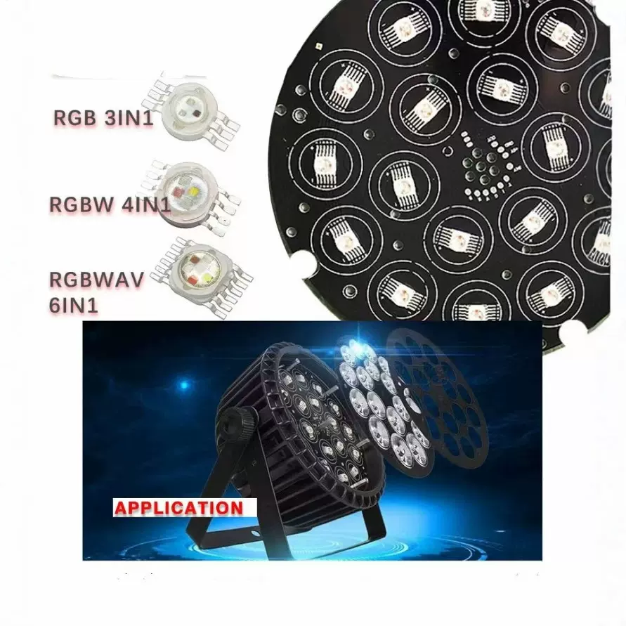 led灯珠大功率台灯高流明LED18颗帕灯珠板