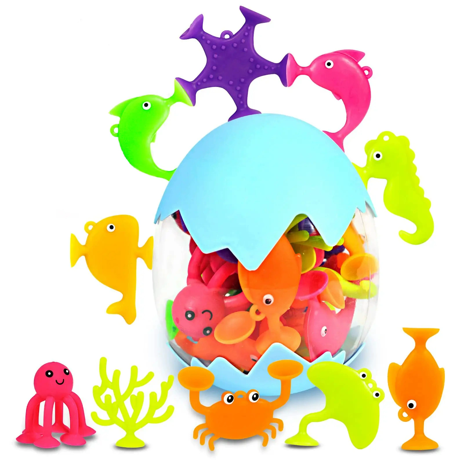 Трансграничное всасывание океана игрушка для ванной комнаты Обучающие силиконовые строительные блоки DIY детская игрушка для купания вода играть в липкую музыку