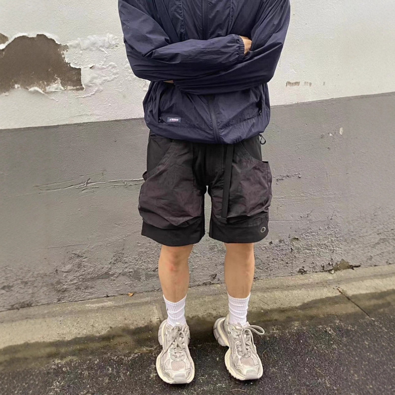 American Oakley Outdoor Vibe Style Large Pocket Functional Shorts Men's Sports Cargo Shorts Cleanfit Summer