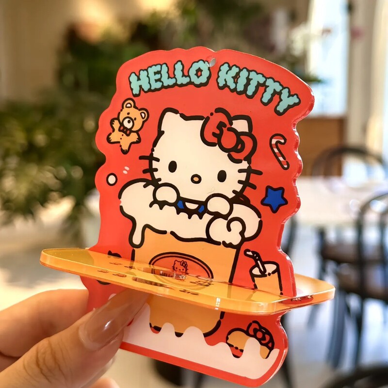 小紅書と同じかわいいハローキティ収納ボックスアクリル kt 猫キャンディボックスフリップトップデスクトップ収納ラック|undefined