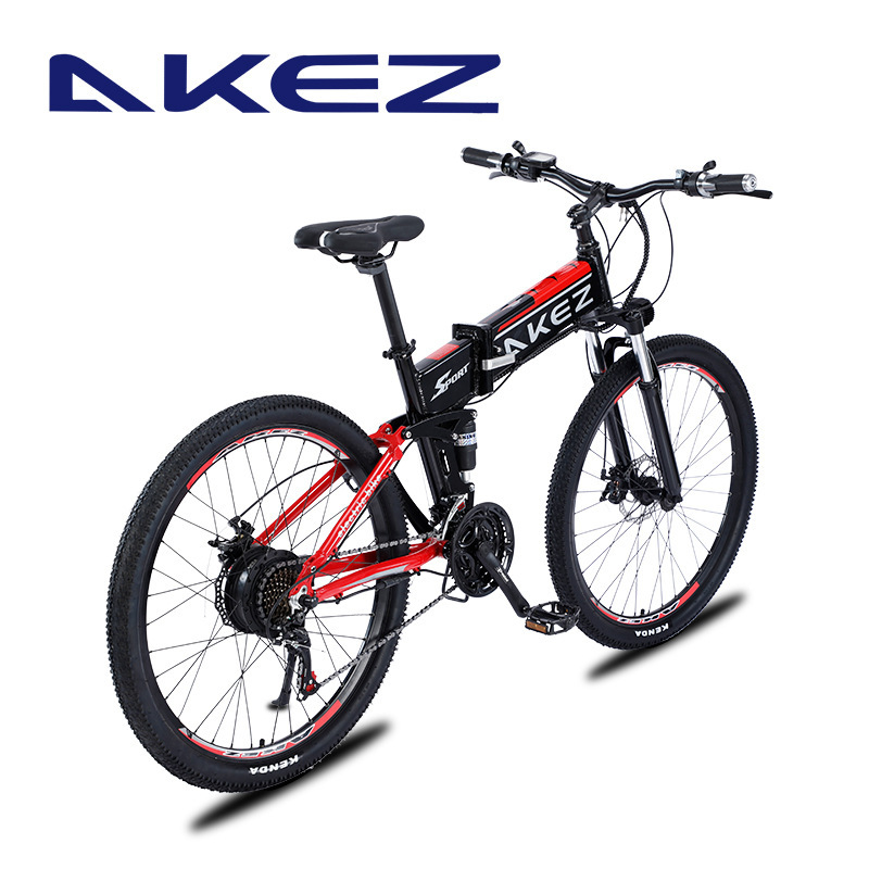 27.5inch Aluminum Alloy Mountain Bike Foldableing 27-Speed Power-Assisted Bicycle Double Shock Absorption