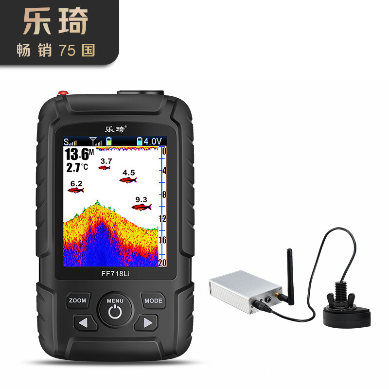 乐琦300米无线声纳高清探测器遥控探测户外用品渔具批发探鱼器