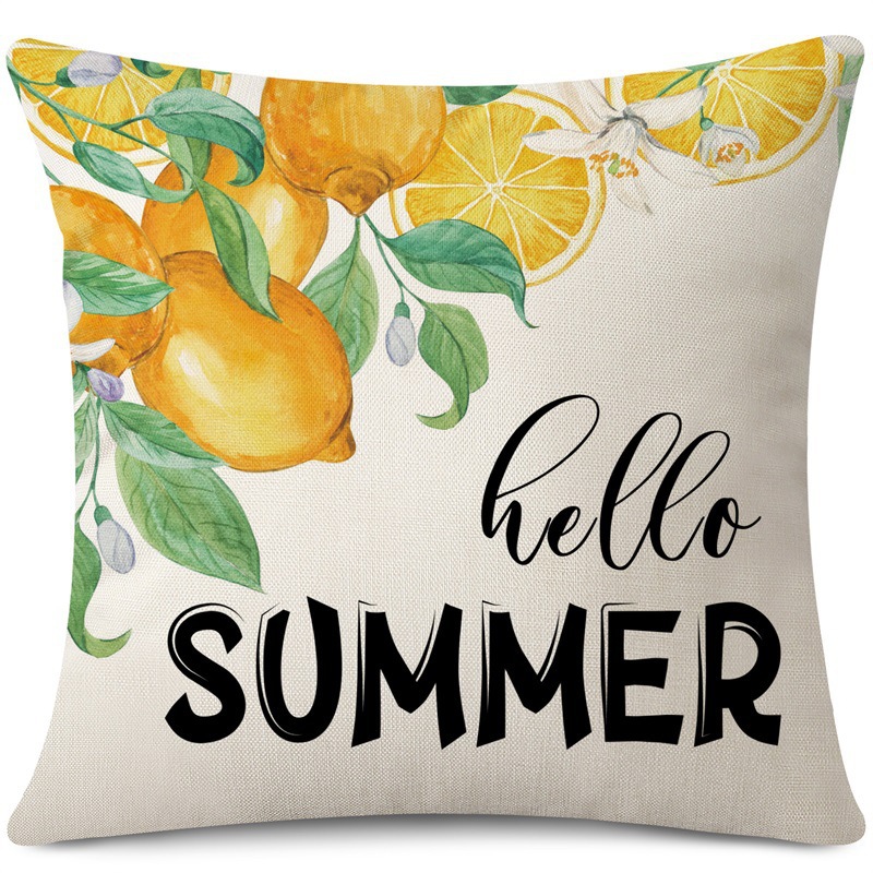 Amazon limón fresco serie de frutas almohada de oficina siesta almohada almohada de casa almohada de cubierta