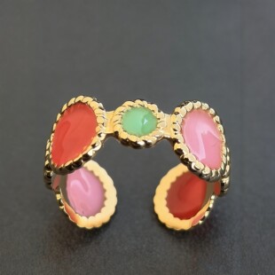 �W���͹��_�ڽ�ָŮ18K��僽��ɫ����؈��ʯС���OӋ�Еr�Ђ���