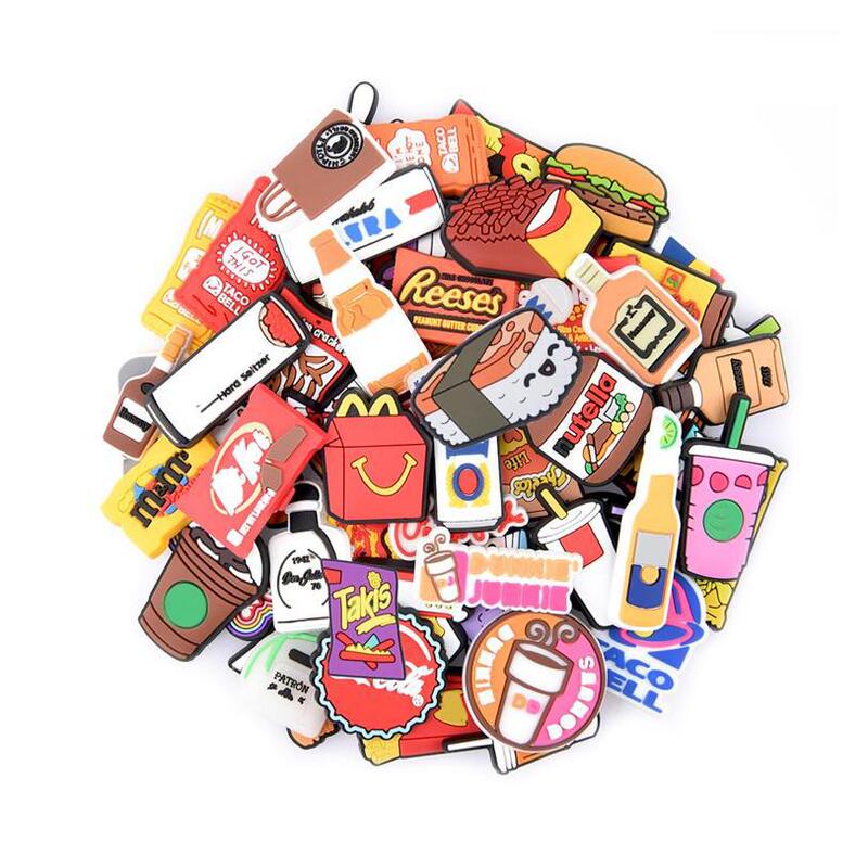 Random hole shoes buckle 20 30 50 100pcs random PVC shoes charm garden shoes accessories children party gift