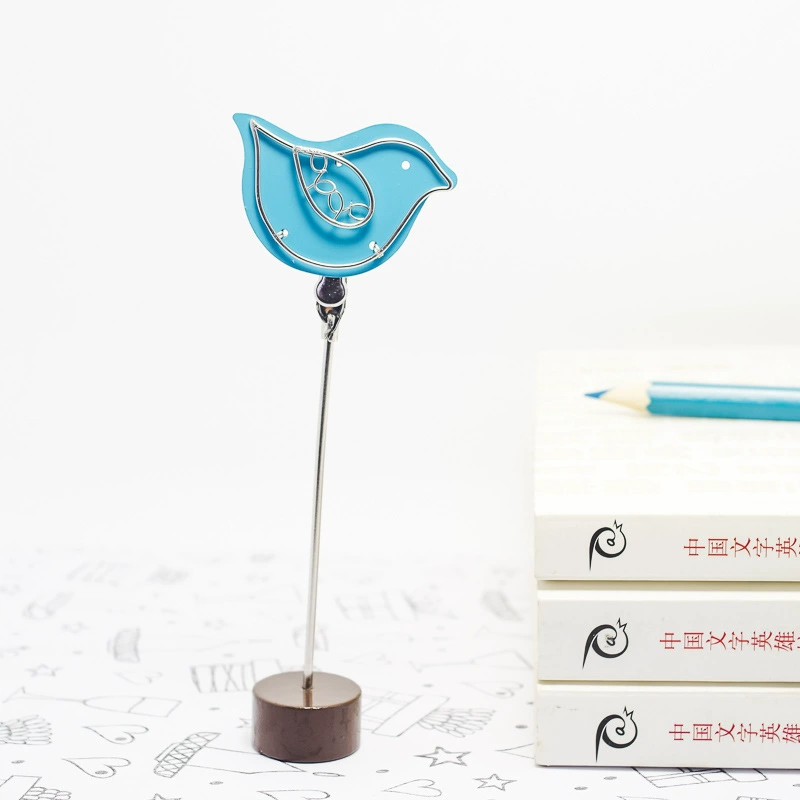Cute blue colorful sticky note standing desk menu clip photo display clip graduation season photo clip