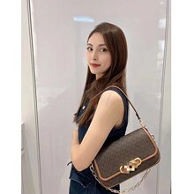 跨境N家女包2024秋冬新款个性小众设计老花流行字母单肩斜挎包bag