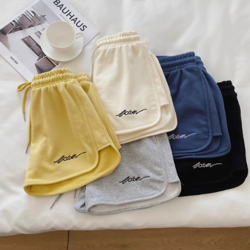 夏の女性のパジャマ、薄い綿のショートパンツ、女性のルーズな大きいサイズのダブルポケット、快適でファッショナブルなパンツ|undefined