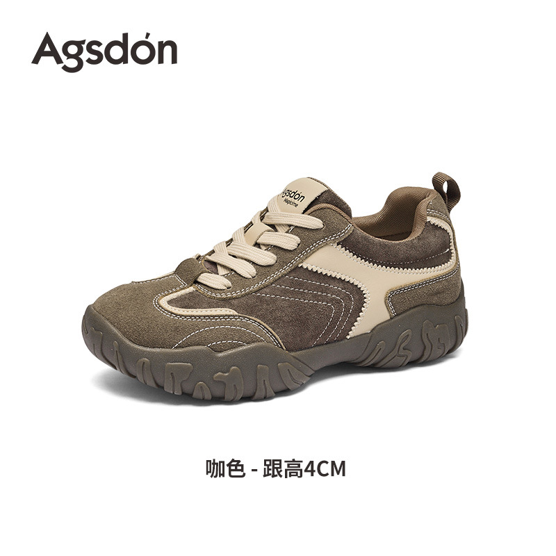 Zapatos de entrenamiento para mujeres 2025 nuevos zapatos deportivos casuales delgados de otoño Retro Gump