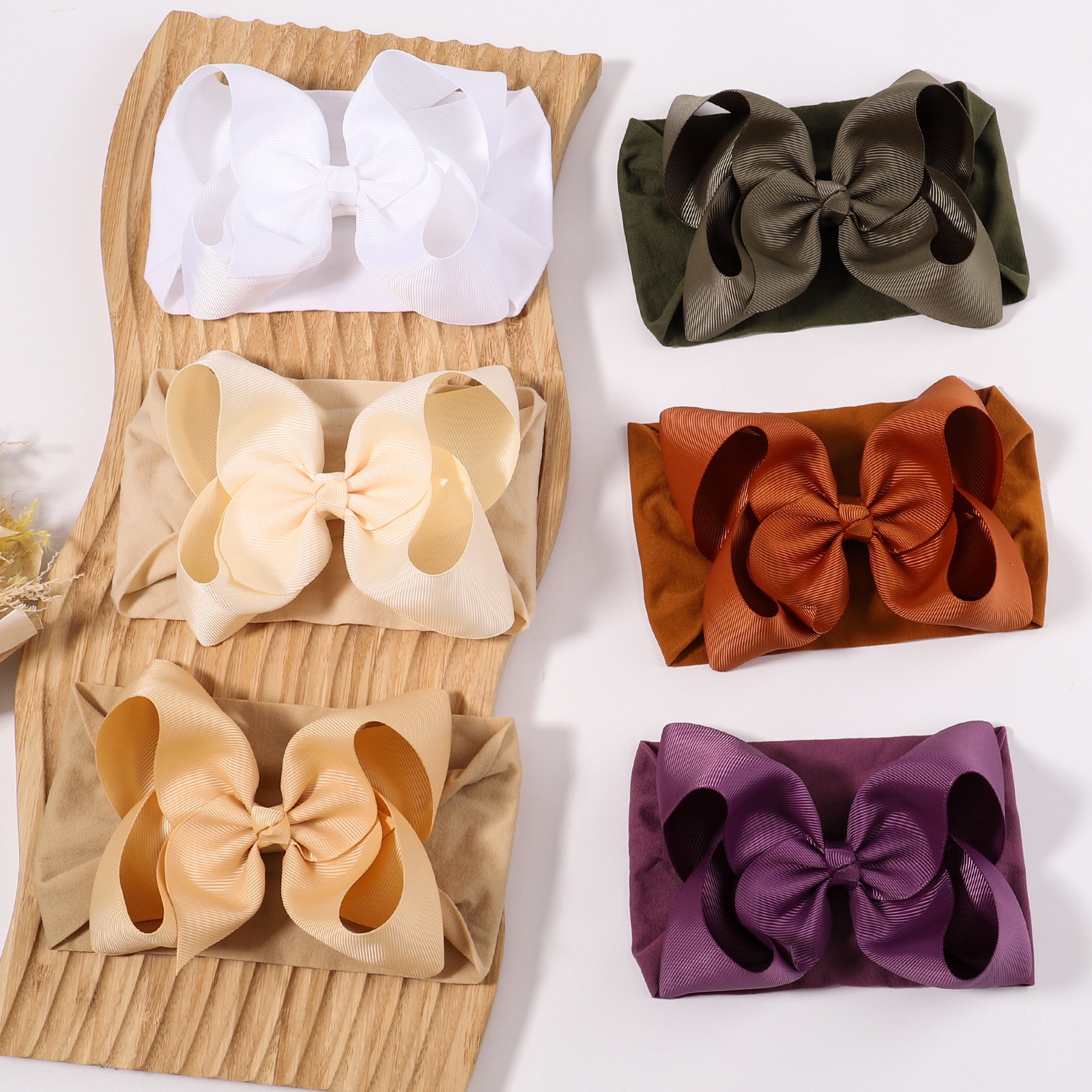 Fashion Bow Knot Cloth Hair Band 1 Piece display picture 3