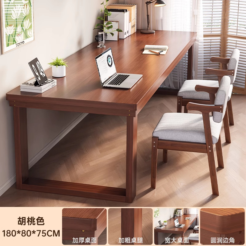 Mesa de escritorio doble mesa de barra mesa de computadora dormitorio estudiante mesa doméstica de alquiler de casa mesa de trabajo rectangular mesa de oficina