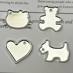 新しい合金アクセサリー KT 猫愛 DIY ヘアピンヘアアクセサリー携帯電話ケース下駄パッチベース手作りアクセサリー