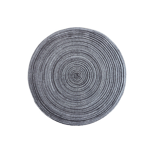 Nordic style cotton yarn placemat, round ramie woven coaster, insulating plate mat, decorative prop mat, household anti-scalding mat