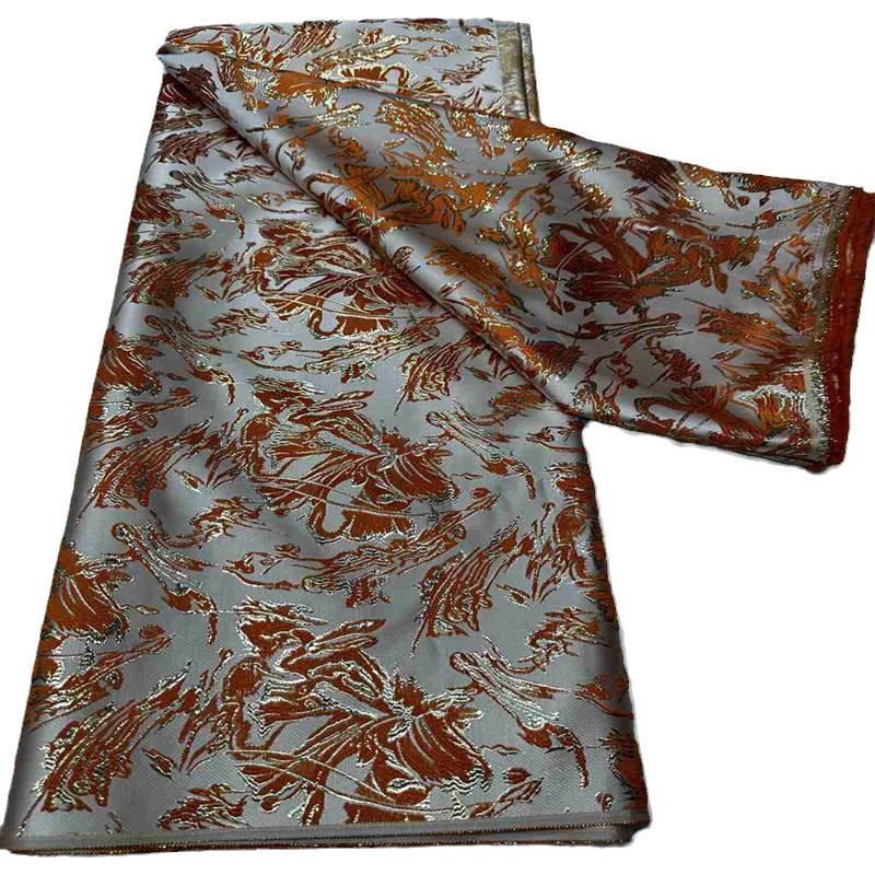 African jacquard fabric 新款提花布梭织色织提花面料女装连衣裙