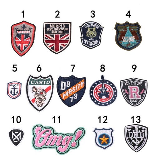 Yixiu embroidery cloth stickers computer embroidered badges cool and trendy DIY iron tower rice armband badge series clothing