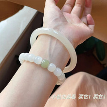 小红书仿玉髓手链手串珠子手镯女款古风情侣纪念礼物闺蜜饰品