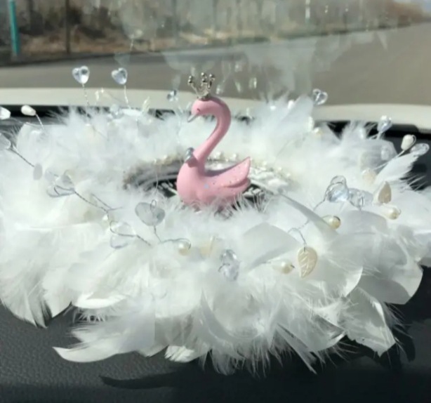 Decoraciones de automóviles Camellia creativa nueva consola central de verano joyas de automóviles chicas decoración de plástico