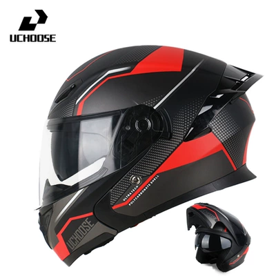 Motorcycle Safety Supplies | Retro Riding, Full Coverage - quark-transparent-mirror-bluetooth-headset-m