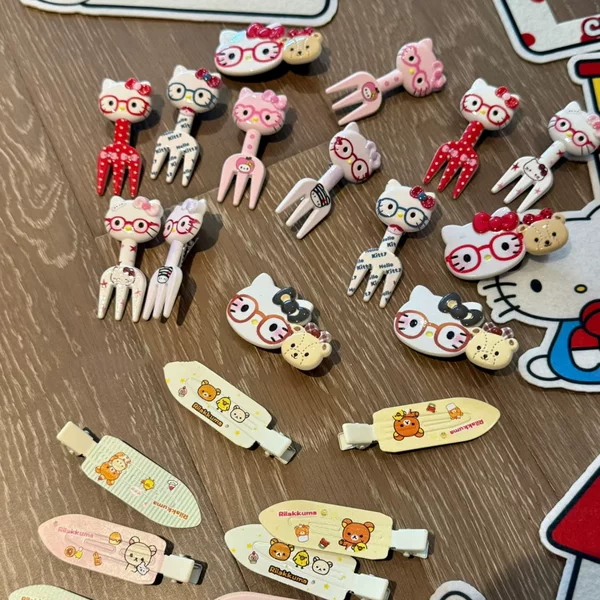 Cartoon cat hair clip, fun, cute, sweet, girly, versatile alligator clip for students' bangs and stray hairs