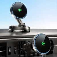 Qi2 сертифицированный магнитный всасывание автомобиля magsafe действительно 15w беспроводное зарядное устройство для мобильного телефона навигация вентиляционного отверстия всаска держатель