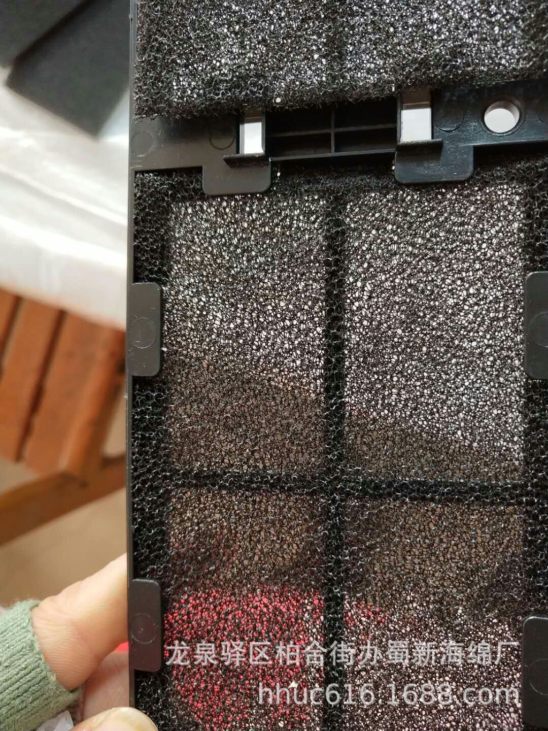 供应网格透气防尘海绵/机箱除尘网状海绵/中孔聚氨酯挡尘海绵