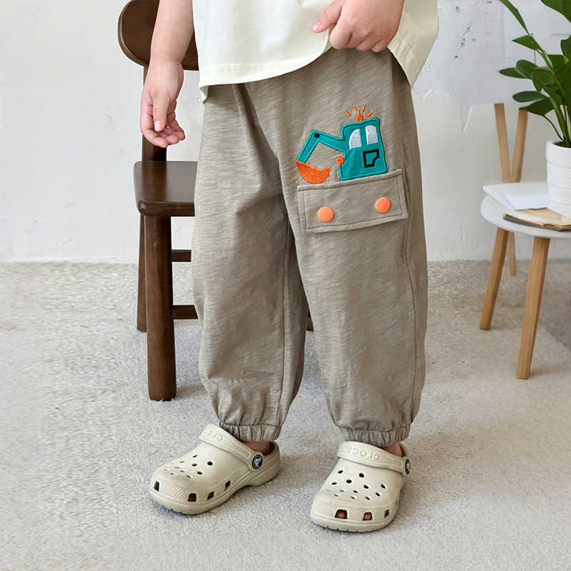 Anti-mosquito Pants Boys Pants Summer Thin Children's Summer Sports Pants Pure Cotton 2025 New Arrival Boys Summer Ankle Pants