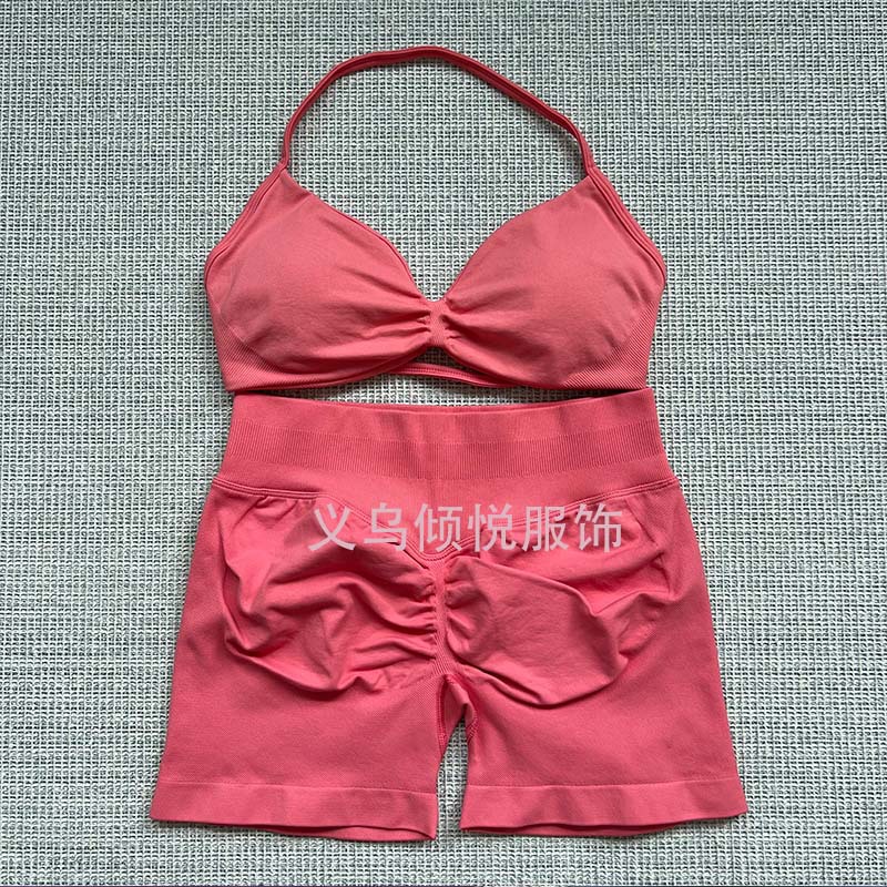 DFYNE AliExpress TK Venta caliente Sujetador pequeño Pantalones cortos Traje de pantalones Yoga Fitness Deportes Casual Traje transpirable