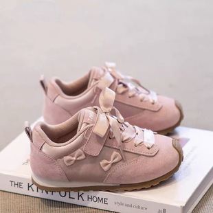 Women's shoes sneaker 2025 spring new children's moral training shoes little girl's shoes light soft bottom casual board shoes