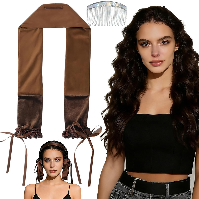 Amazon's New Heat-Free Curling Iron, Lazy Sleep Curling Tool, Velvet Hair-Friendly Curling Headband with a High-End Feel