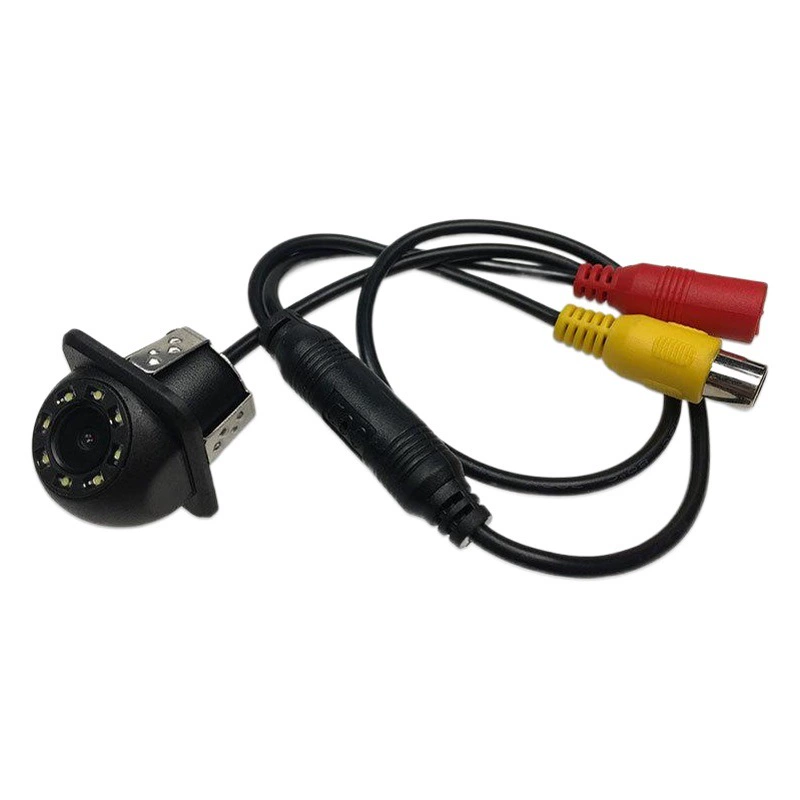 Автомобильная камера заднего вида, маленькая соломенная шляпа, универсальная 8-ламповая камера ночного видения высокой четкости, широкоугольное изображение, автомобильная камера заднего вида