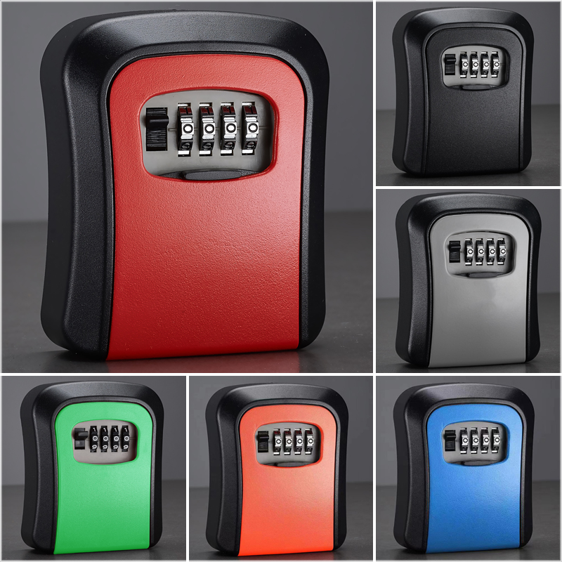 ✅✅装修密码钥匙盒门口临时工地民宿免打孔入户门上放钥匙家用锁