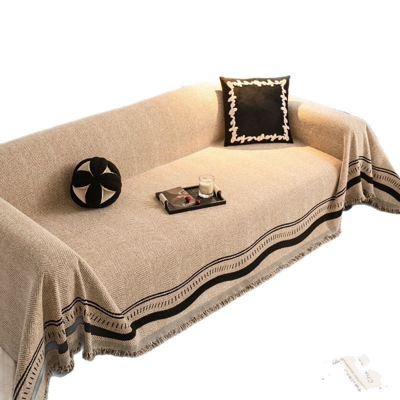 Sofá de alta sensación 2025 nuevo cuatro estaciones anti-gato universal agarrar una toalla de sofá cubierta de cojín incluida