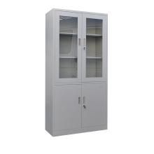 780钢制对铁移门文件推拉式铁皮资料柜办公储物柜带锁带锁文件柜