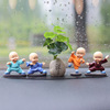 Buddhist mood Decoration Doll car Network vehicle originality Monk personality Ornaments Male car Chinese style