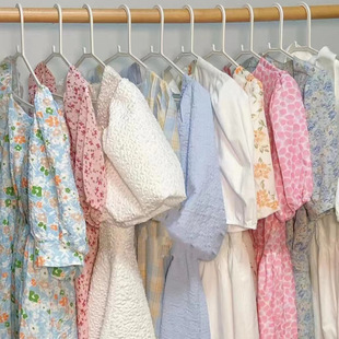 25 summer new bubble sleeve floral skirt thirteen lines high-end women's dress wholesale brand women's clothing supply