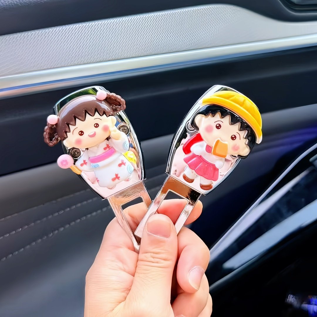 차량용 안전벨트 버클 삽입형 귀여운 캐릭터 장식